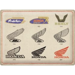Honda MC Logo Evolution - metalen bord