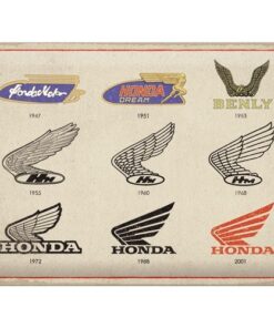 Honda MC Logo Evolution - metalen bord