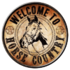 Horse Country - metalen bord