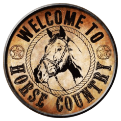 Horse Country - metalen bord