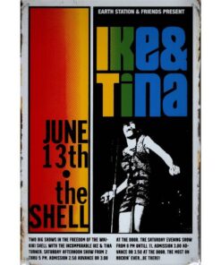 Ike and Tina Turner - metalen bord