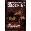 Indian 1953 Roadmaster - metalen bord
