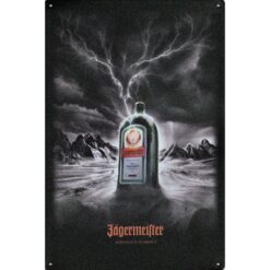 Jagermeister drank - metalen bord