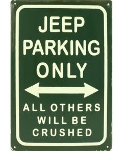 Jeep Parking only - metalen bord