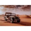 Jeep in de woestijn - metalen bord