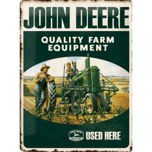 John Deere Quality Equipment - metalen bord