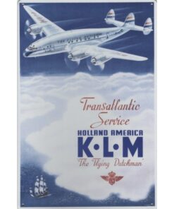 KLM Holland Amerika - metalen bord