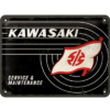 Kawasaki Service - metalen bord