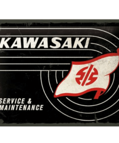 Kawasaki Service - metalen bord