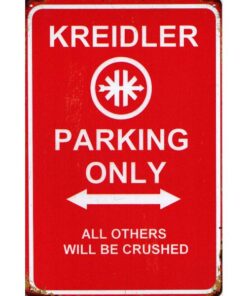 Kreidler Parking Only - metalen bord