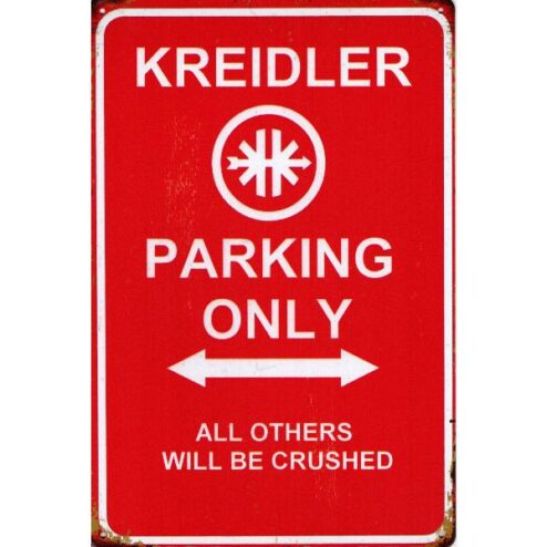 Kreidler Parking Only - metalen bord