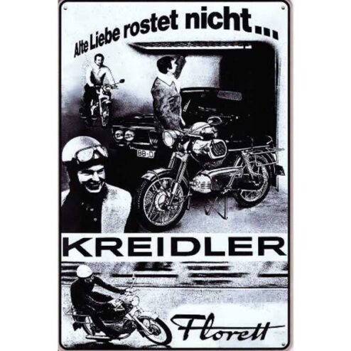 Kreidler brommer Alte Liebe - metalen bord