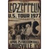 Led Zeppelin US 1977 - metalen bord