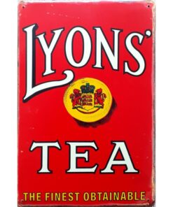 Lyons tea - metalen bord