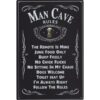 Man Cave Rules - metalen bord