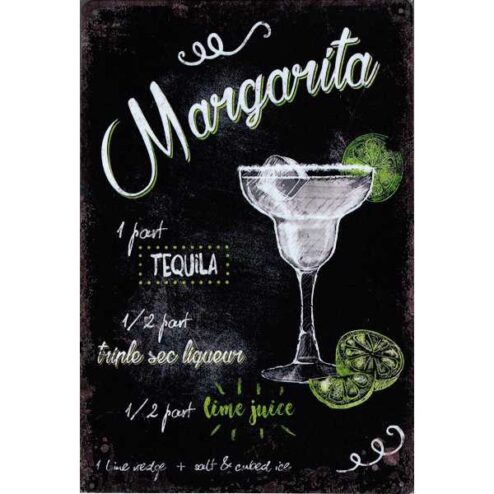 Margarita - metalen bord