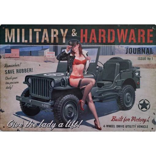 Military Hardware - metalen bord