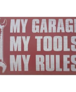 My Garage My Tools - metalen bord
