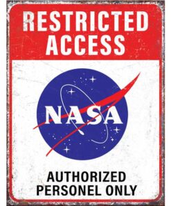 NASA Restricted - metalen bord