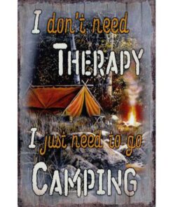 Need to go Camping - metalen bord