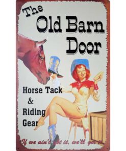 Old Barn Door - metalen bord