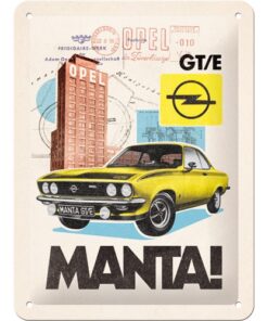 Opel - Manta! GT/E - metalen bord