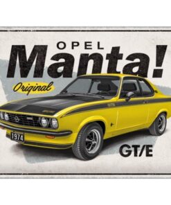 Opel Manta GT/E - metalen bord
