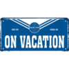 Pan Am on Vacation - metalen bord
