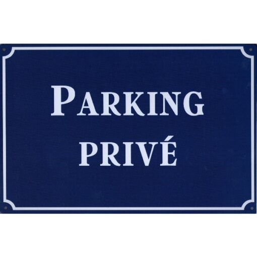 Parking Prive - metalen bord