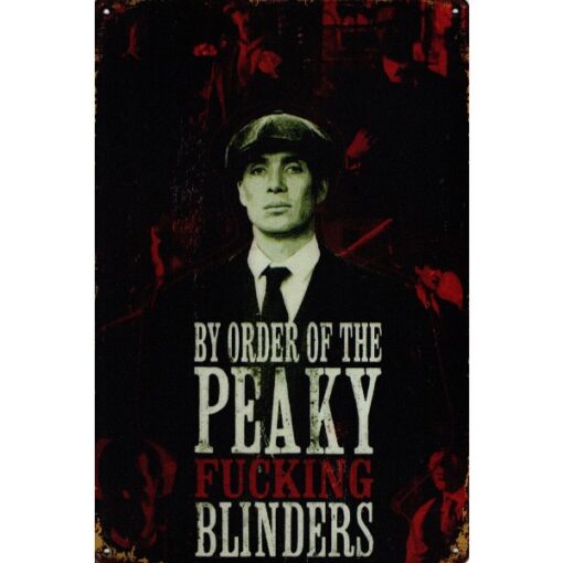 Peaky Blinders - metalen bord