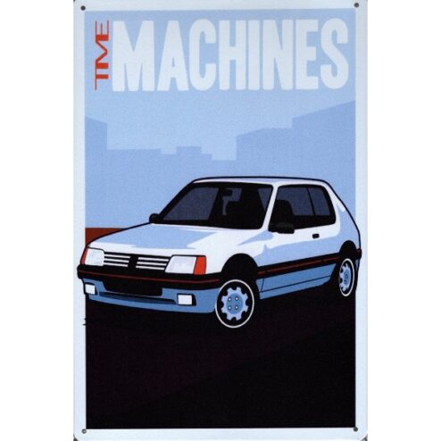 Peugeot 205 Time Machines - metalen bord