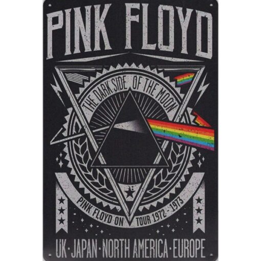 Pink Floyd Dark Side concert - metalen bord