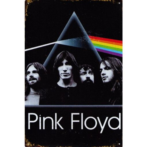 Pink Floyd Dark side of the moon - metalen bord