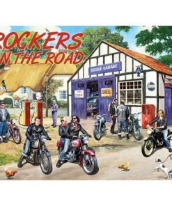 Rockers on the Road - metalen bord