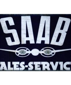 Saab Service - metalen bord