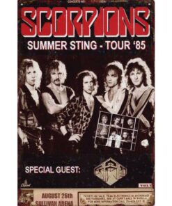 Scorpions Summer Sting - metalen bord