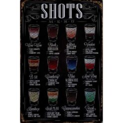 Shots - metalen bord