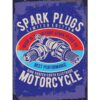 Spark Plugs Motorcycle - metalen bord