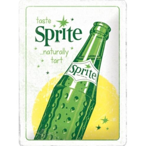 Sprite Bottle - metalen bord