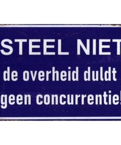 Steel niet - metalen bord
