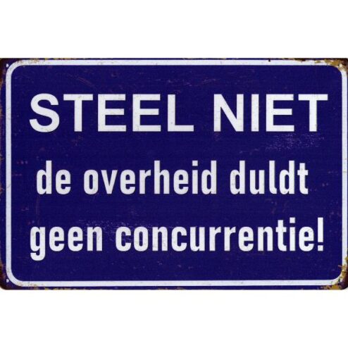 Steel niet - metalen bord