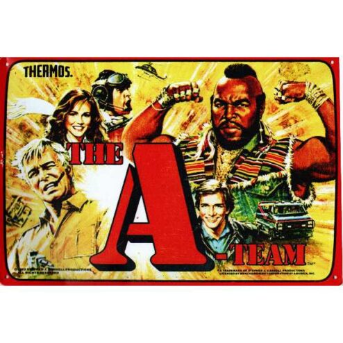 TV Serie The A team - metalen bord