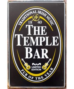 Temple Bar pub of the year - metalen bord