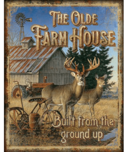 The Olde Farm House - metalen bord