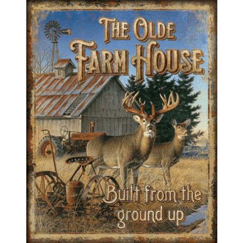 The Olde Farm House - metalen bord