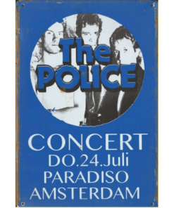 The Police Paradiso - metalen bord