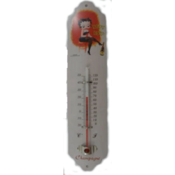 Thermometer Betty Boop - metalen bord