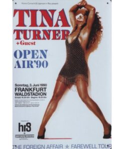 Tina Turner - metalen bord