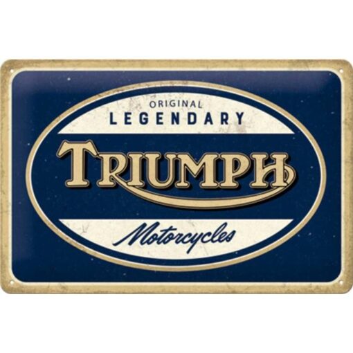 Triumph - Motorcycles - metalen bord
