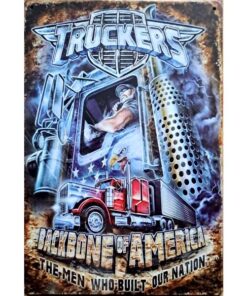 Truckers Backbone - metalen bord
